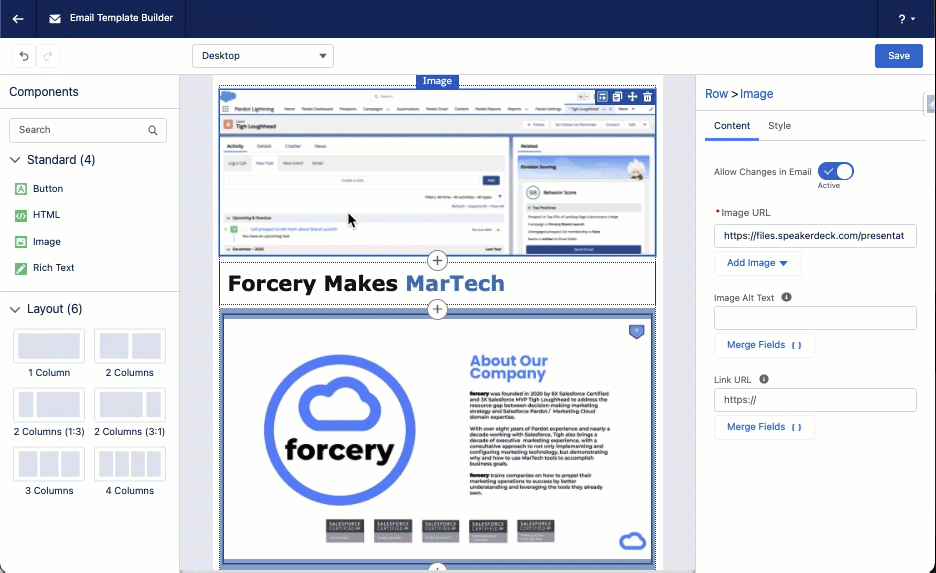 Forcery and the New Pardot Email Builder Experience