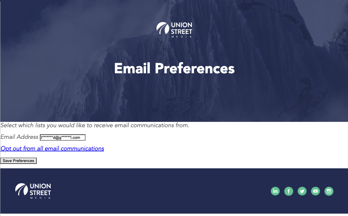 Custom Pardot Email Preference Center by Forcery NYC