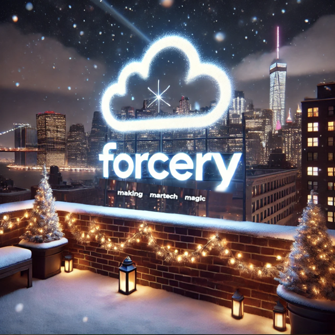 Happy-Holidays-from-Forcery-NYC's premier marketing cloud account engagement salesforce partner and marketing technology leader.